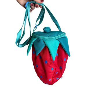 Mokuyobi Strawberry Crossbody Bag With Adjustable Strap